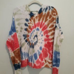 Full Circle Trends Colorful Te ie Dye Ribbed Light Sweater Size See Listing